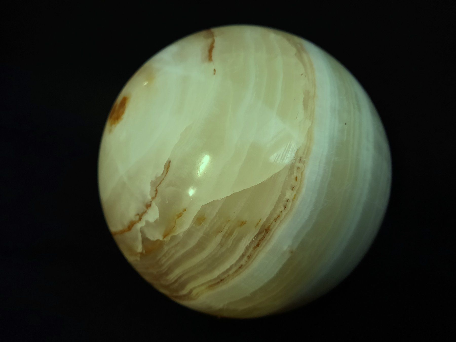 Minerali & Pietre curative: ONYX-Steinkugel 2.92Kg – Usato da Beinwil am See venduto da Restwert_Beinwil 4