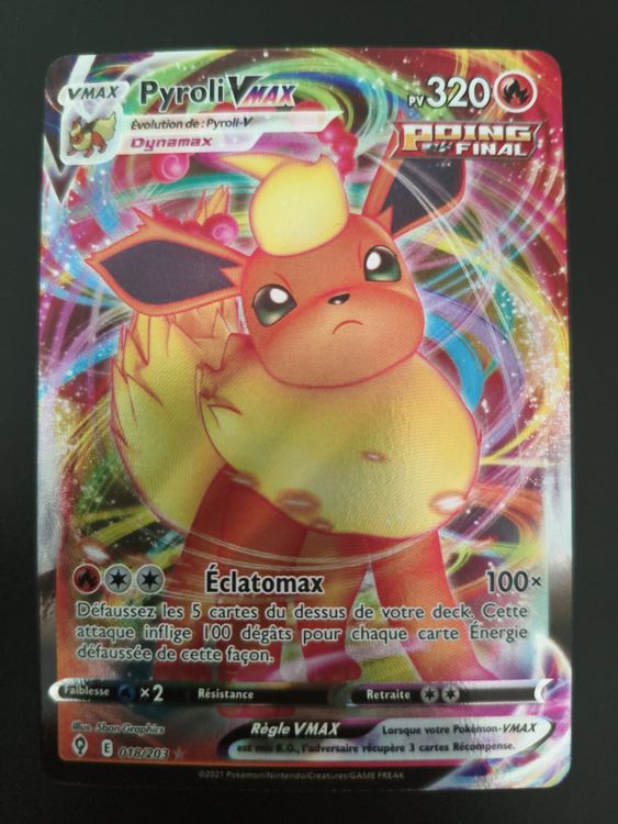 Pokémon Évolution Céleste: Pyroli VMax FR (D'occasion) à Palézieux ...