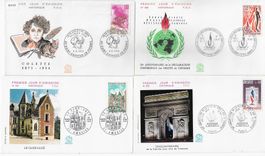 4 FDC Frankreich 1973