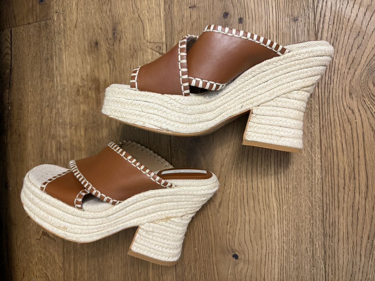 H&M Damenschuhe: H&M Leder Espadrilles mit Keilabsatz braun Grösse 37 – Neu (gemäss Beschreibung) aus Hittnau von Sugar-Apple 4