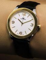 NEU! Elegante Optima Uhr,PVD-Gold, 2J.Garantie,Zertifikat