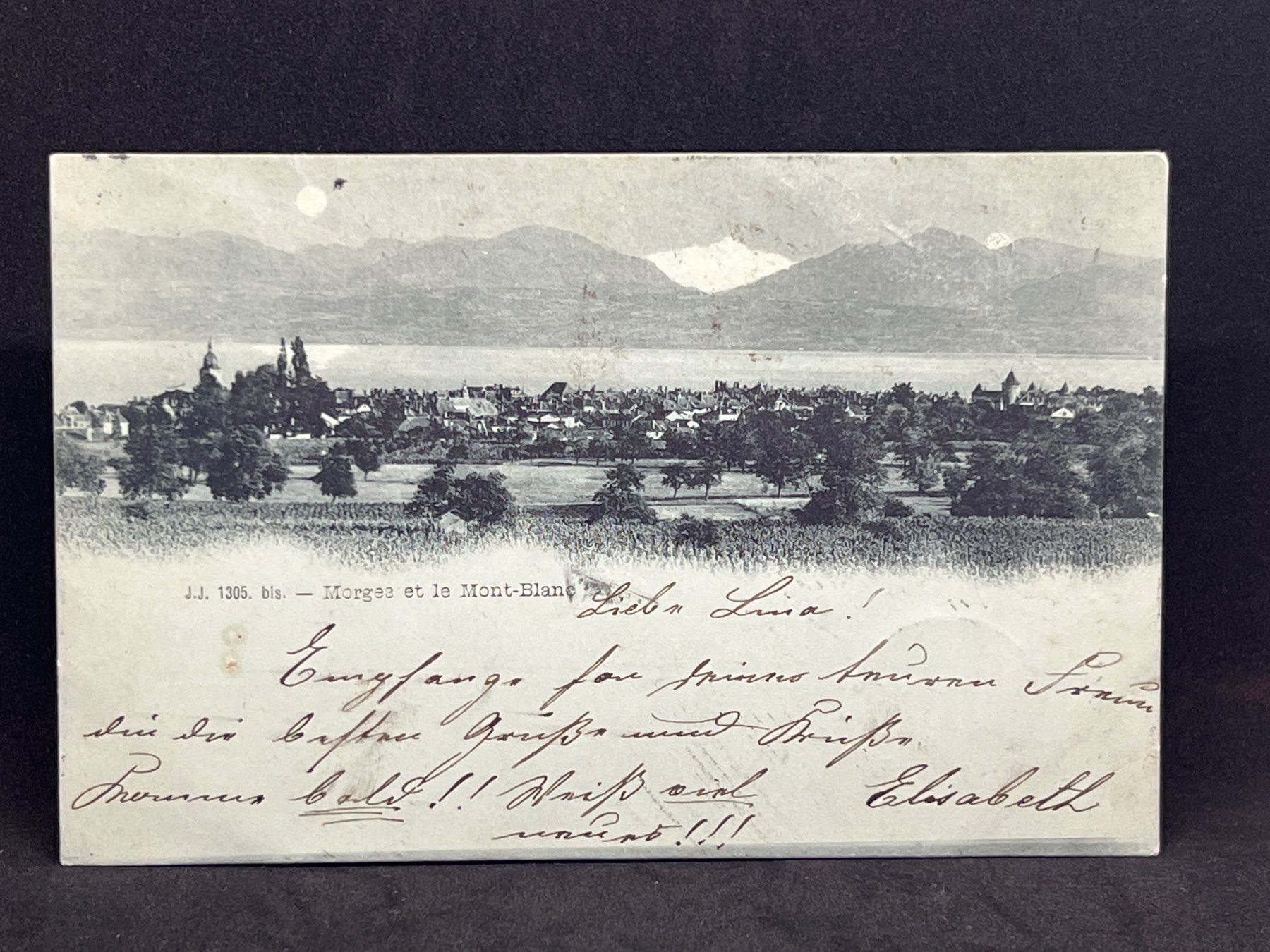 Cartes postales: Morges et le Mont-Blanc – D'occasion à Widnau par Brusi9