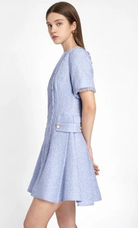 Saturday Club Tweed Kleid, blau, neu, Größe S