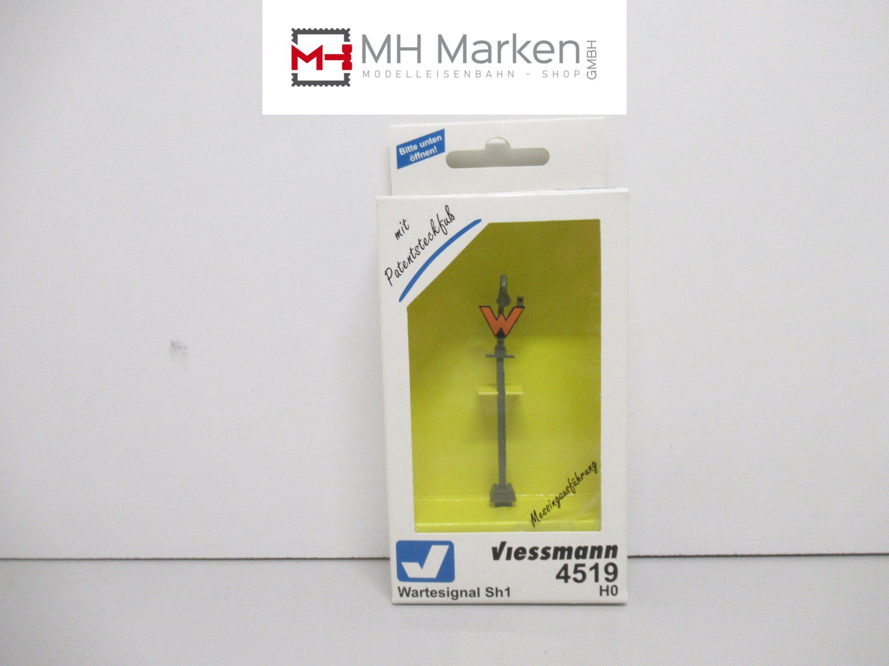 Viessmann Modellini di ferrovie: Viessmann 4519 Wartesignal mit Ausstrahlleuchte H0 – Usato da Basel venduto da mhmarken