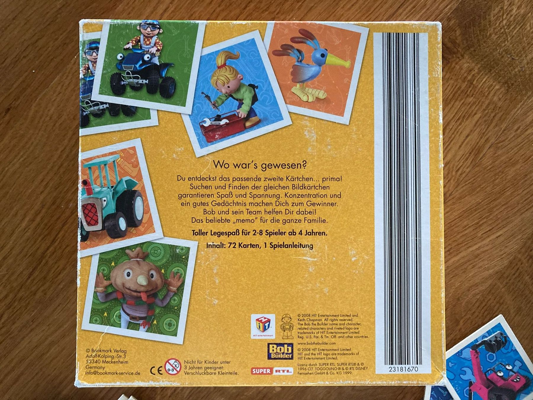 Jeux: Memory Bob der Baumeister – D'occasion à Aetingen par Nadinsky 2