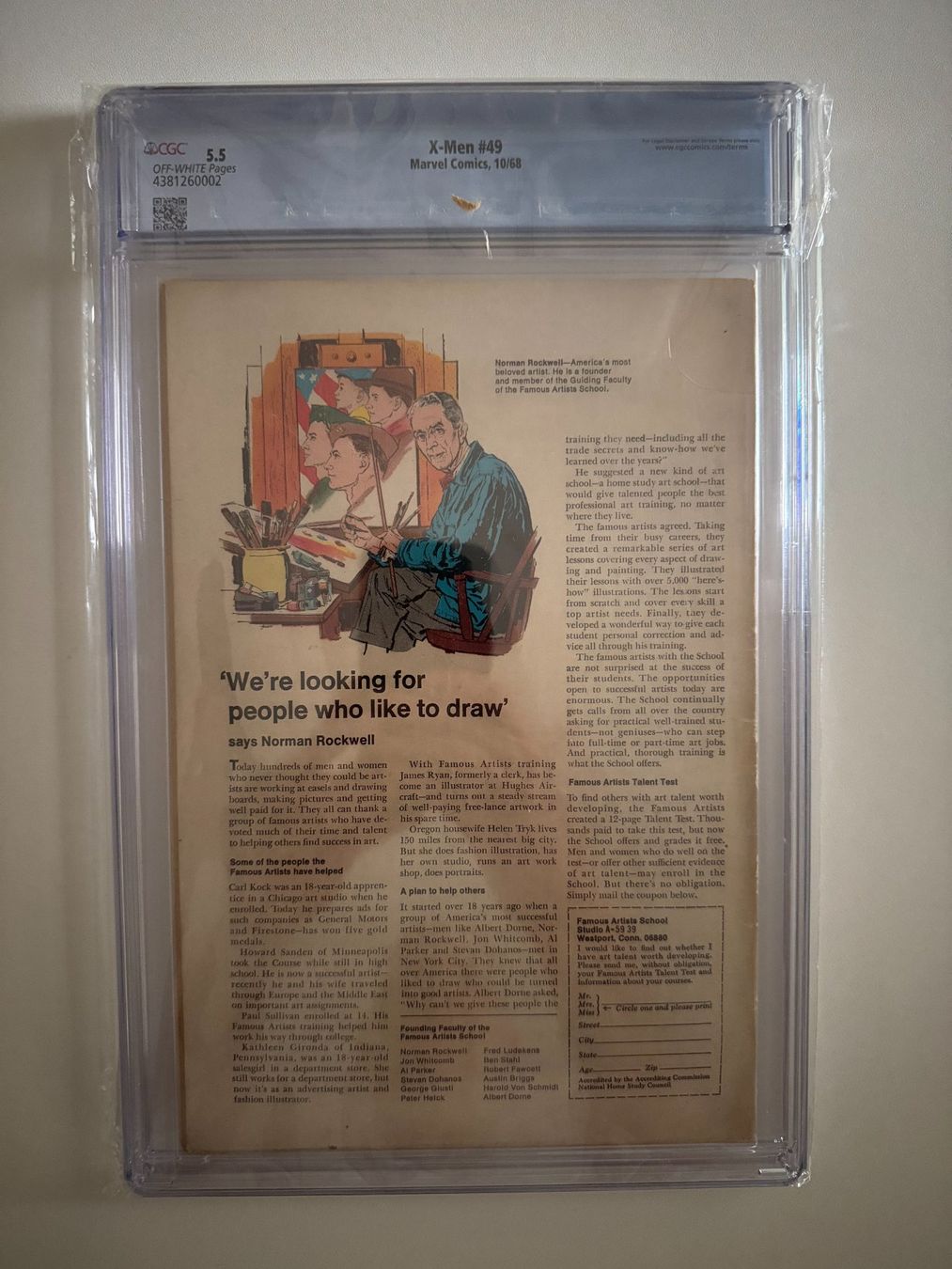 Fumetti: X-Men #49 (1968) | CGC 5.5 OFF-WHITE Pages! – Usato da Amriswil venduto da MA_GA 1