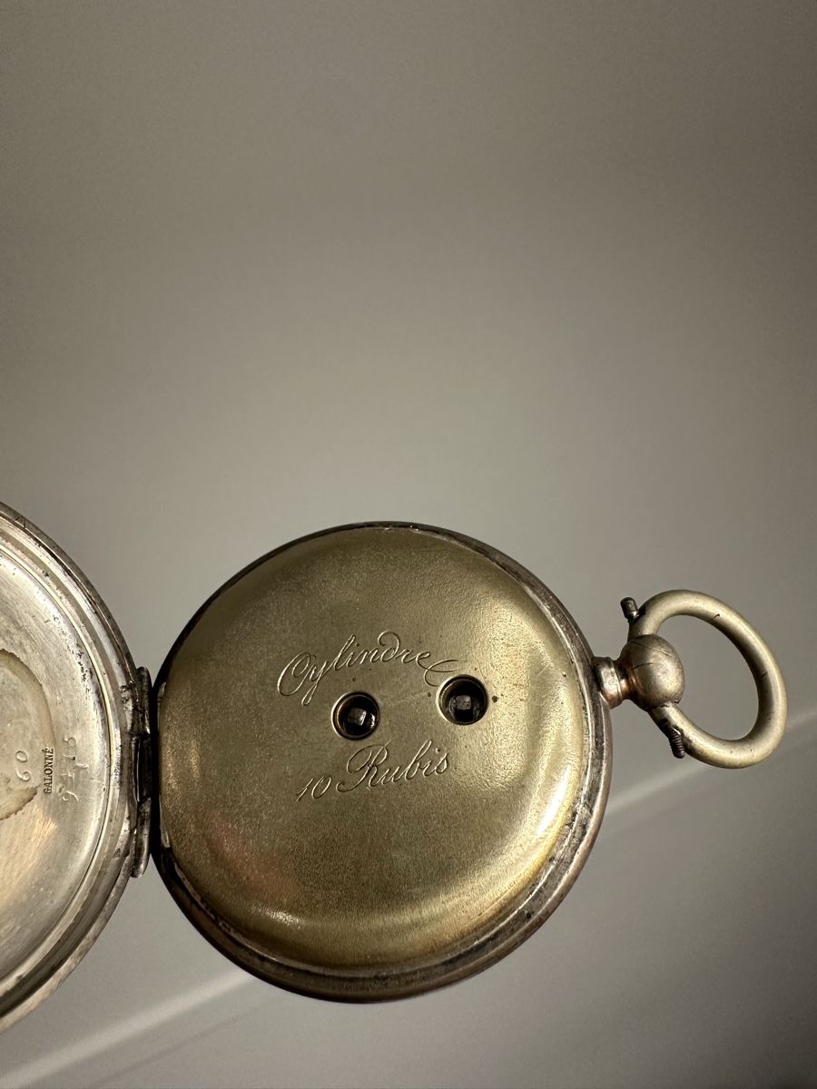 Uhren: Taschenuhr Silber - Emaille-Zifferblatt – Defekt aus Hägendorf von neon09 2