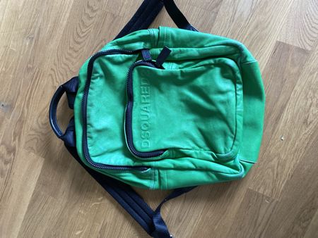 Rucksack Dsquared2 Leder grün 