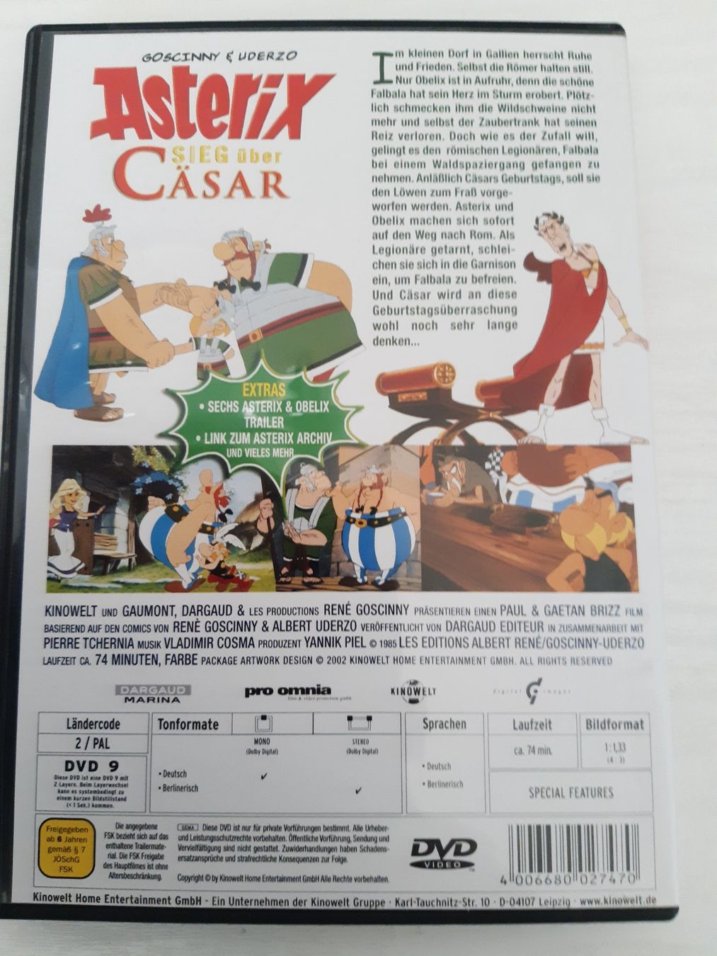 Tutti i DVDs: Asterix - Sieg über Cäsar – Usato da Domat-Ems venduto da nugipuff 1