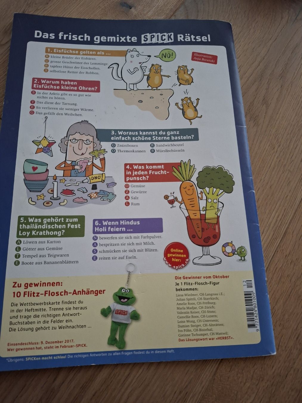 Revues & Magazines: SPICK Schülermagazin Dezember 2017  – D'occasion à Arch par rukus01 1