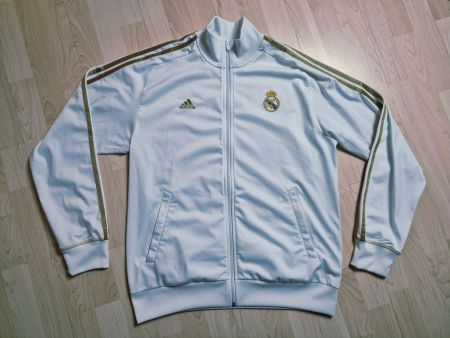Adidas 11/12 Real Madrid Jacke weiss gold Gr. L