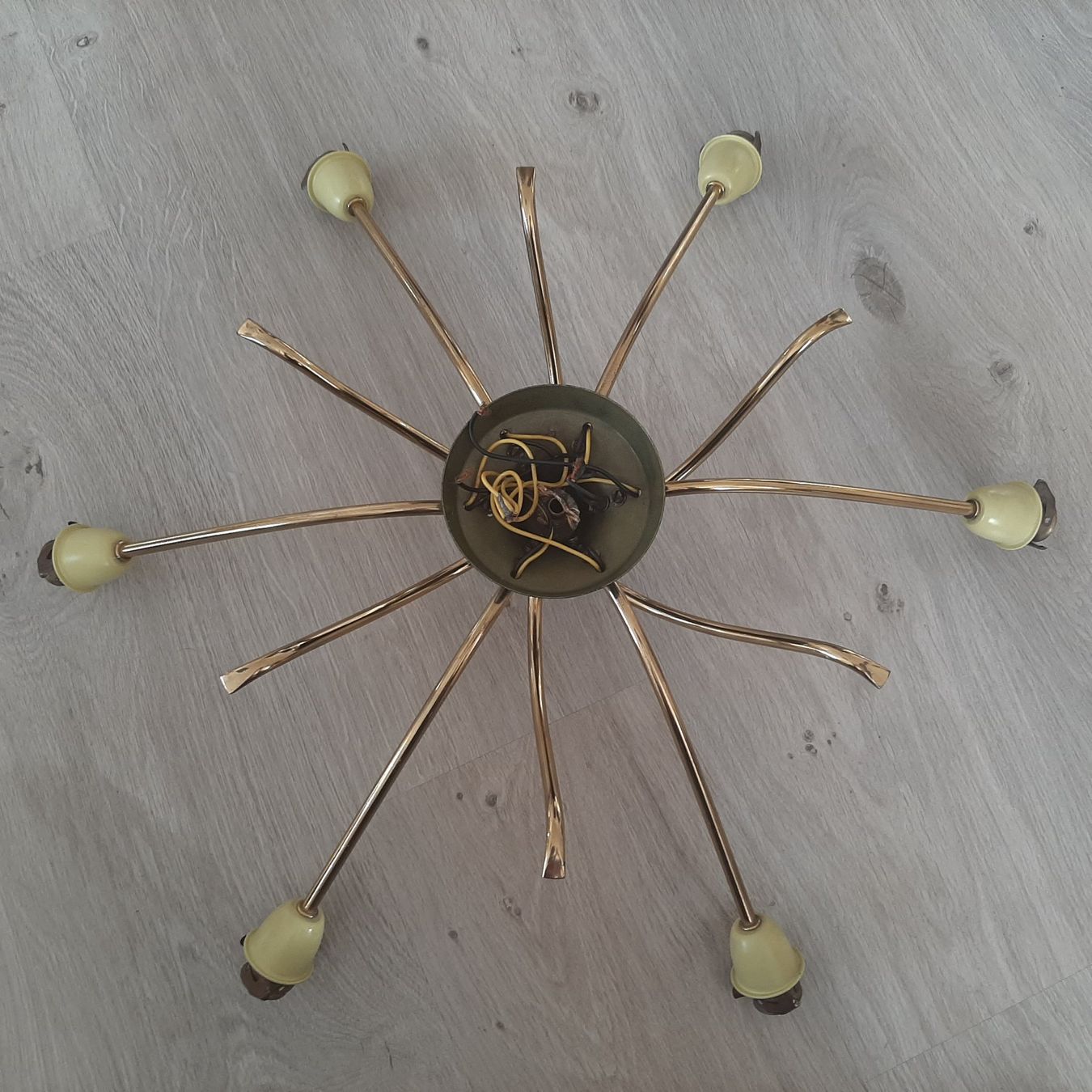 Lustres & lampes de plafonds: 50er 60er Sputnik Lampe Deckenlampe Mid Century Spinne – Défectueux à Erschwil par Karabella 8