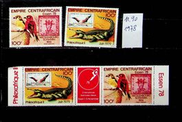 CENTRAFRIQUE TIMBRES NEUFS 1978 COTE 11.90 EUROS /U519