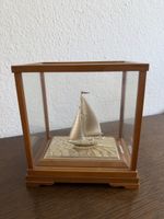 Segelschiff Modell silber plattiert von TAKEHIKO Vitrine