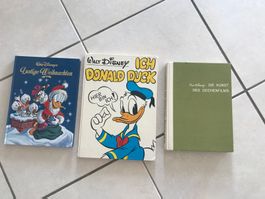 Walt Disney antik Kunst Zeichenfilms Donald Duck - 3 Bücher