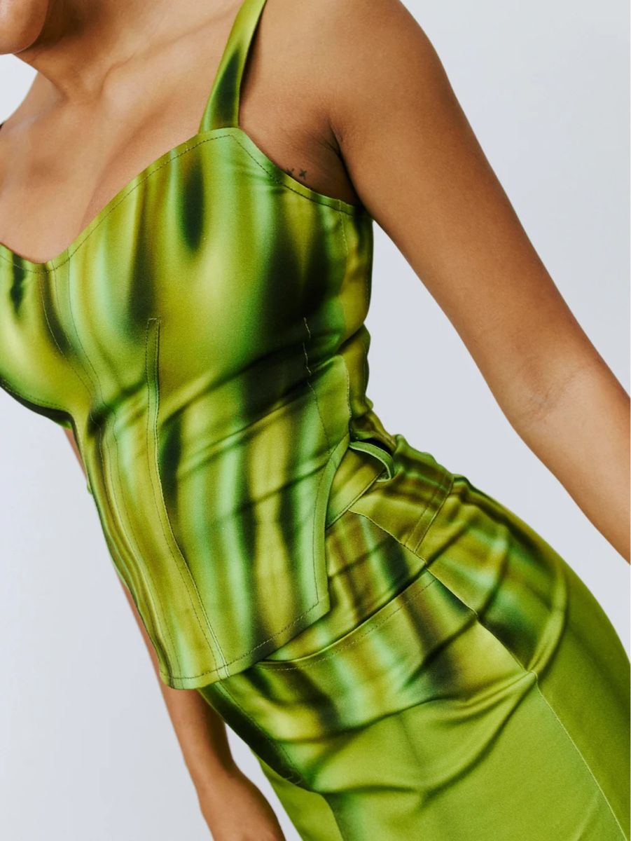 Camicette: HOSBJERG KHLOE LEEK - Bluse - Corsage Orginalpreis 105.- – Nuovo e nell'imballaggio originale da Zürich venduto da luxuryoutlet1 2