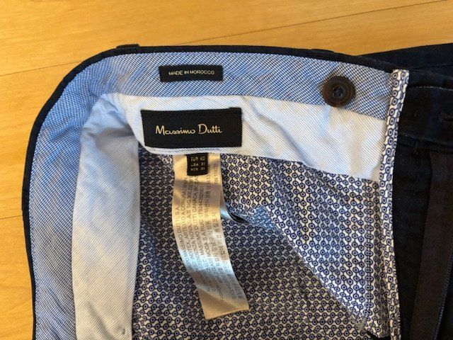 Massimo Dutti Pantaloni: Massimo Dutti Herren Hose, Gr. 40, dunkelblau – Usato da Bergdietikon venduto da Zilpzalp84 1