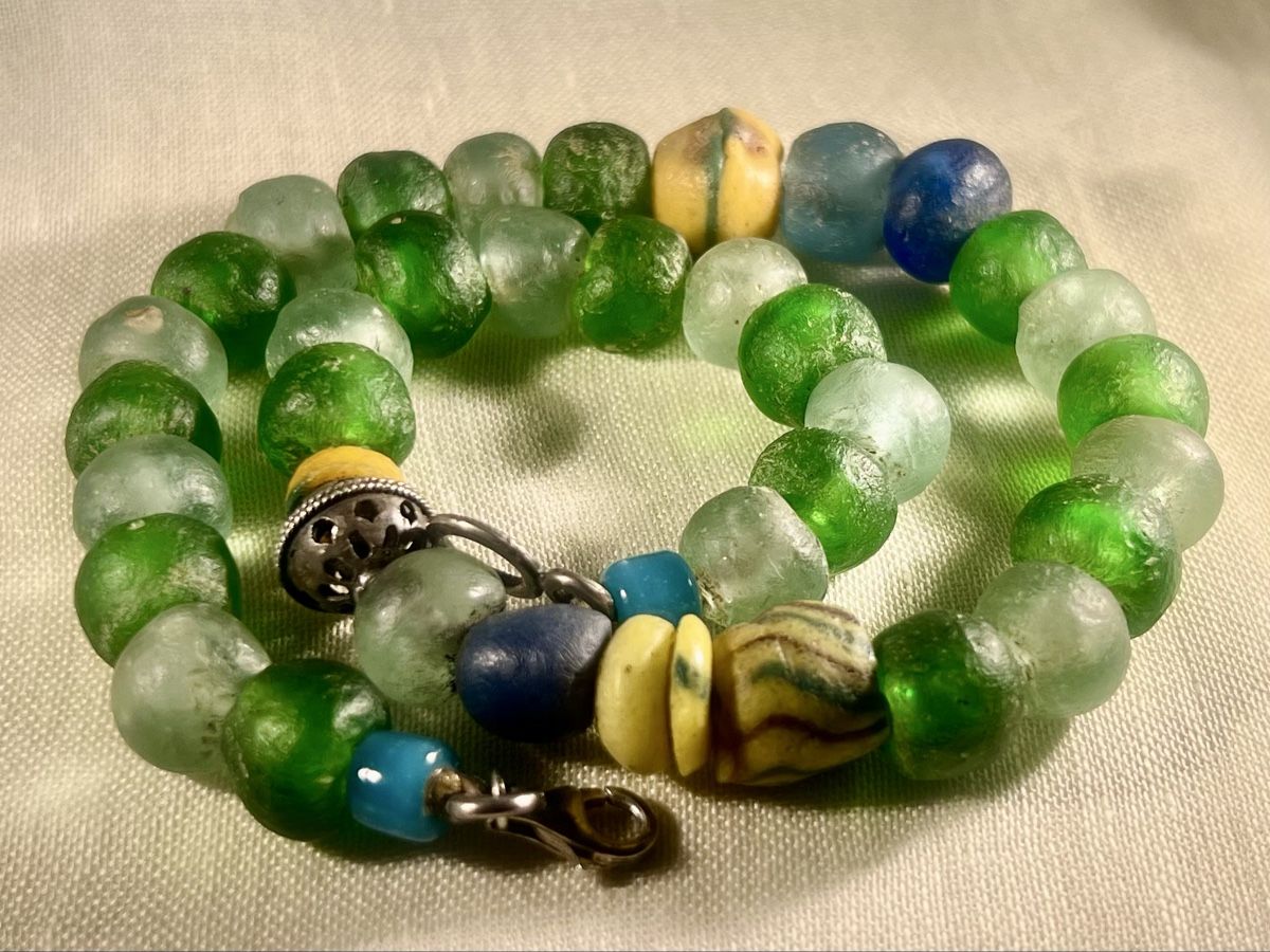 Catenine: Sublime Collier Perles Antiques d'Archéologie/Traite  – Usato da Genève venduto da DELIRBEADS 9