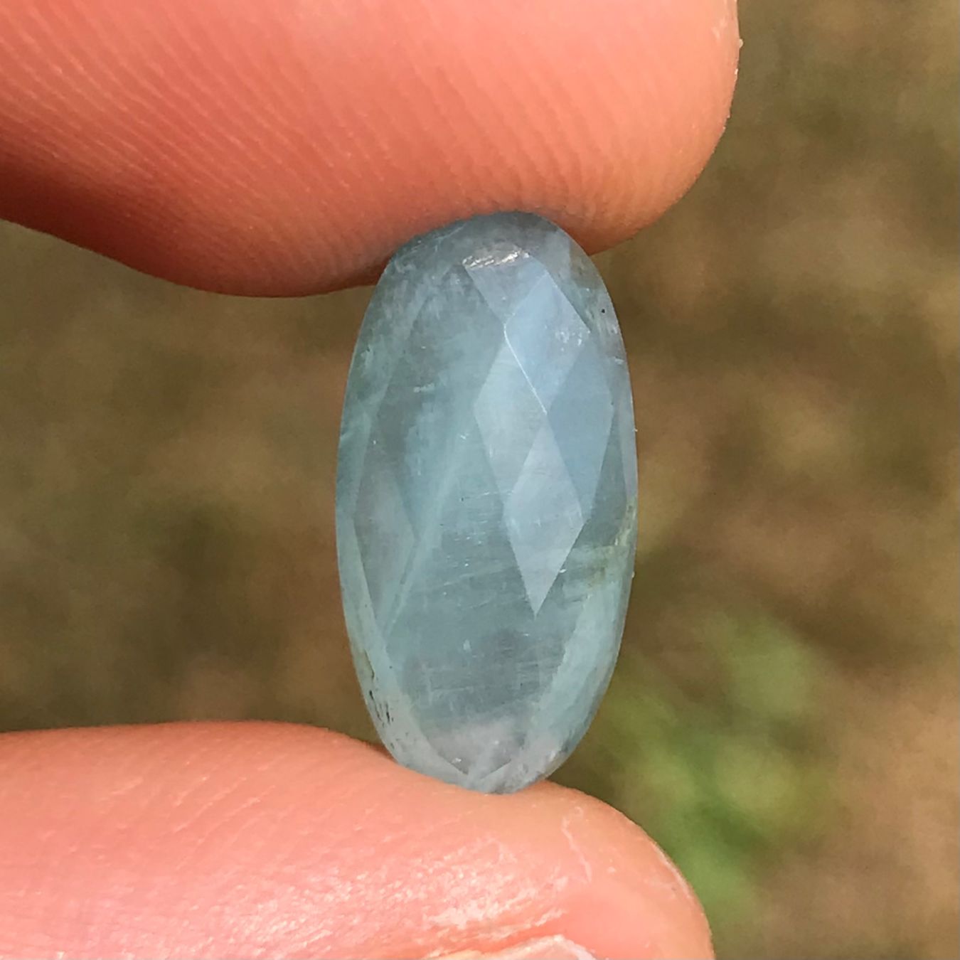 Pietre preziose: Aquamarin Cabochon, Rosenschliff, 4.5 Karat – Nuovo (secondo la descrizione) da Biel venduto da djvalbnc 3