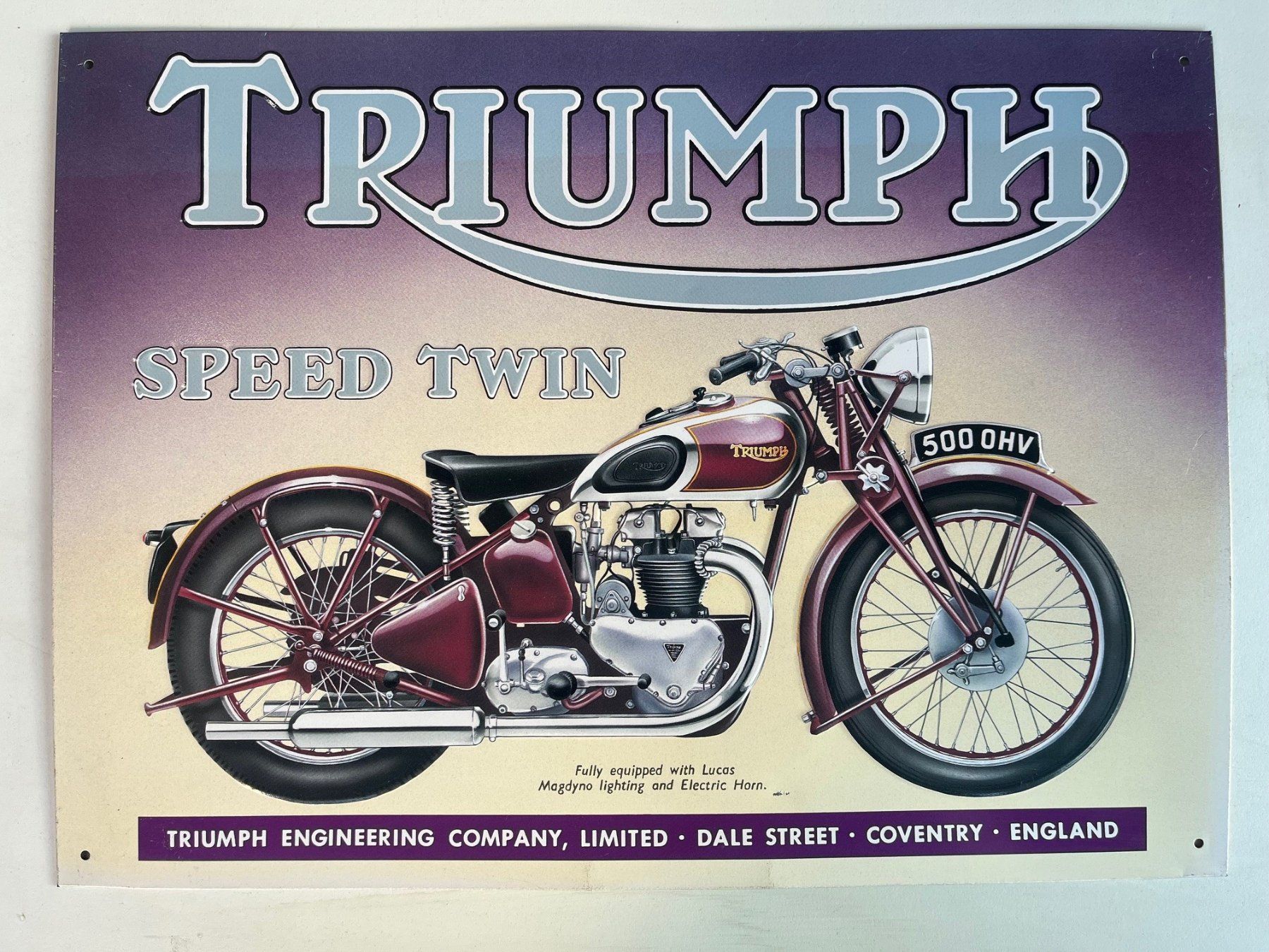 Triumph Insegne: Markenschild TRIUMPH Speed Twin – Usato da Termen venduto da dagi94