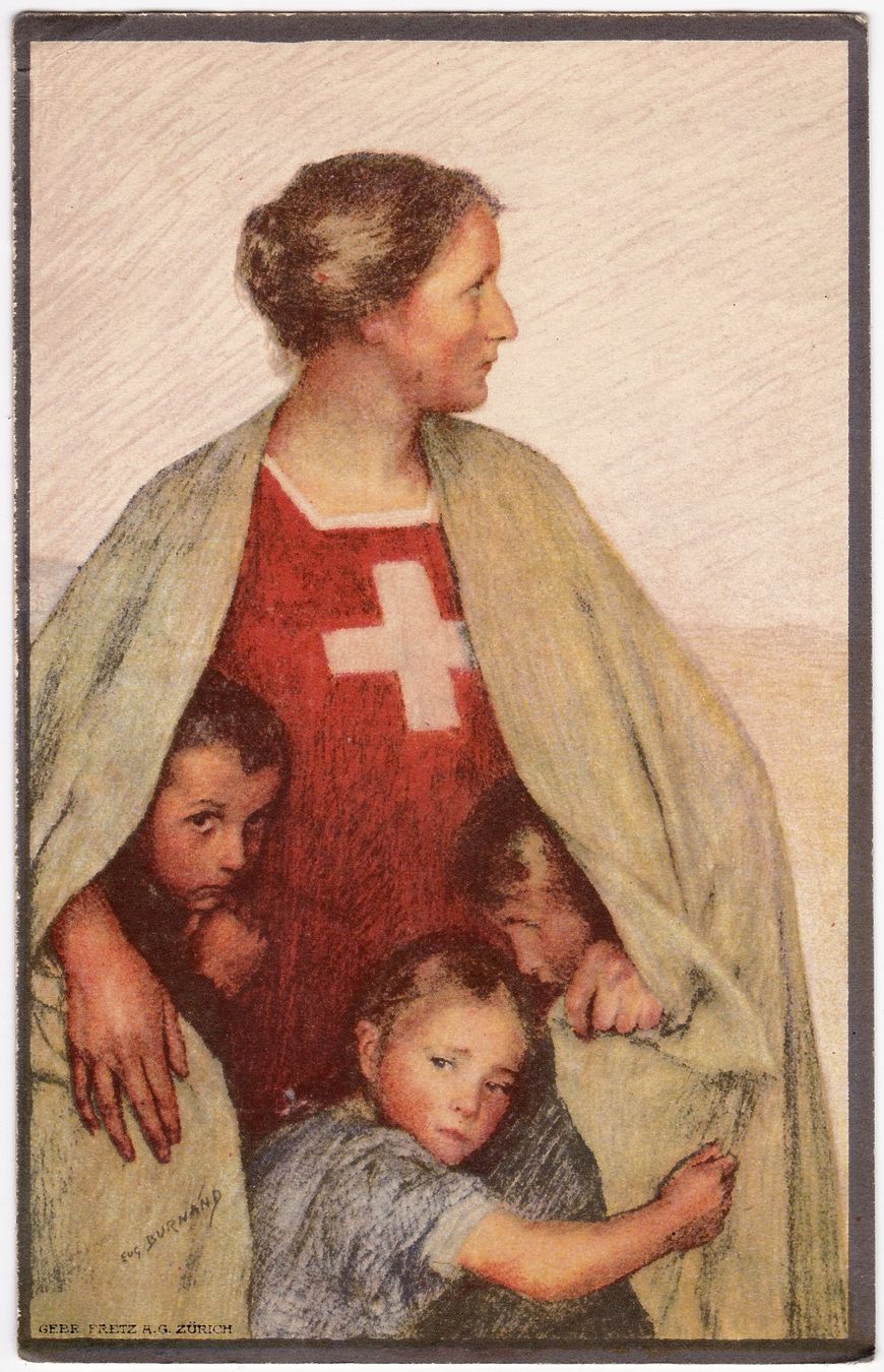 Cartoline postali: Bundesfeier-Postkarte 1. August 1917 – Usato da Fällanden venduto da Blausegelfliege 1
