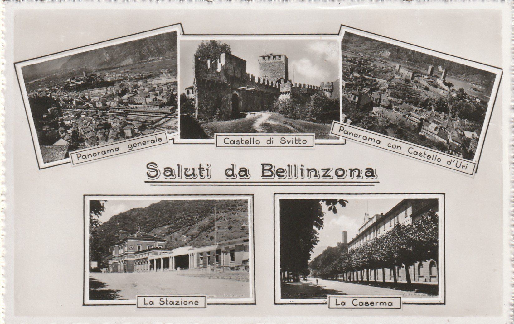 Cartoline postali: Bellinzona 5-bildrig – Usato da Rorschacherberg venduto da fratovi2