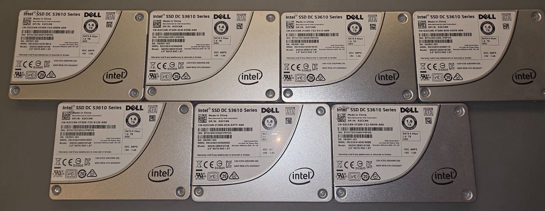 Intel Harddisks: 1.6TB Intel Enterprise Extra Durable SATA SSD DC S3610 Serie – Gebraucht aus St. Gallen von the_2vhr