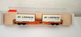 Fleischmann  Containertragwagen " LOGWIN " 824402 K