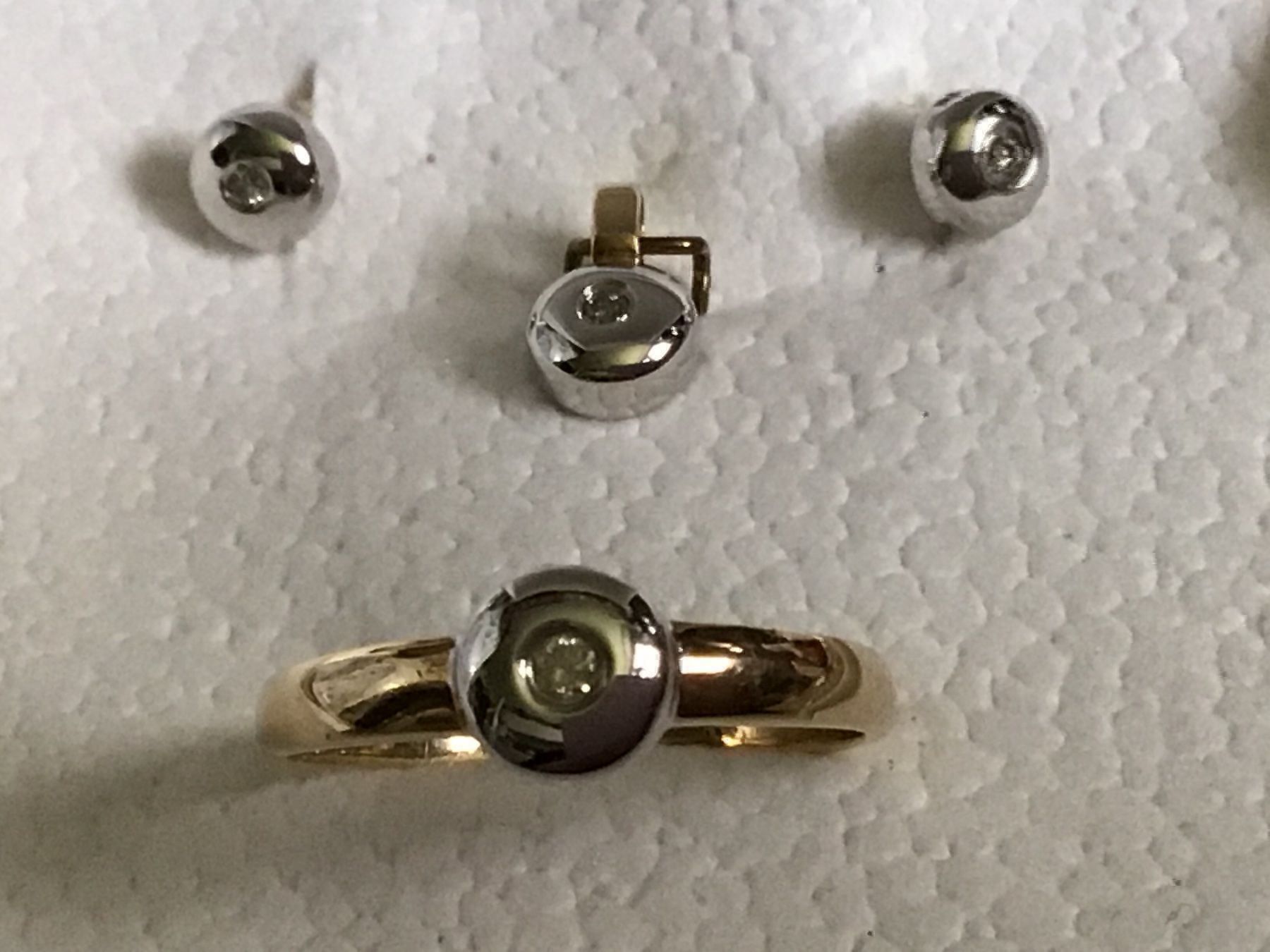 Anelli: Massives  Diamant Solitaire Set – Usato da St. Gallen venduto da Goldlilly 1