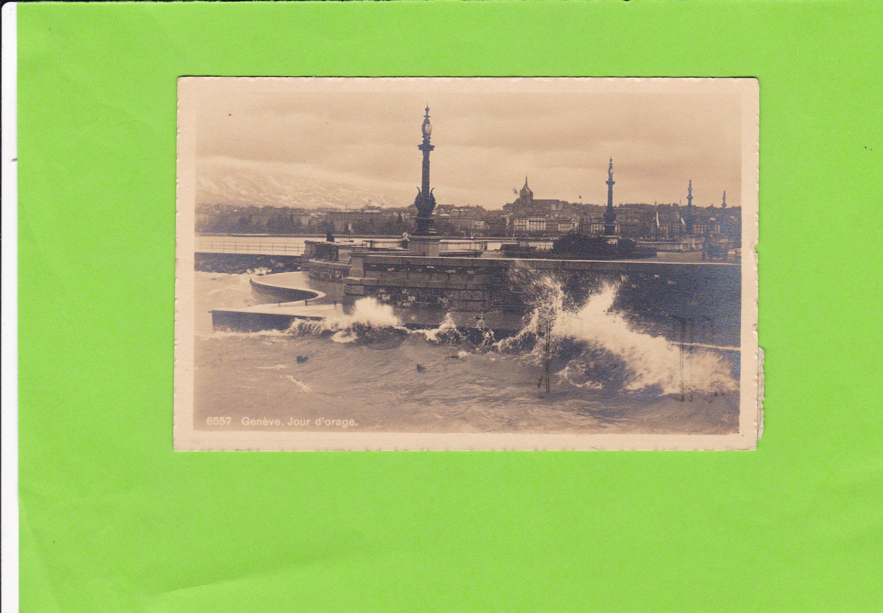 Cartoline postali: Genève-Jour d'orage – Usato da St. Peterzell venduto da neckertal