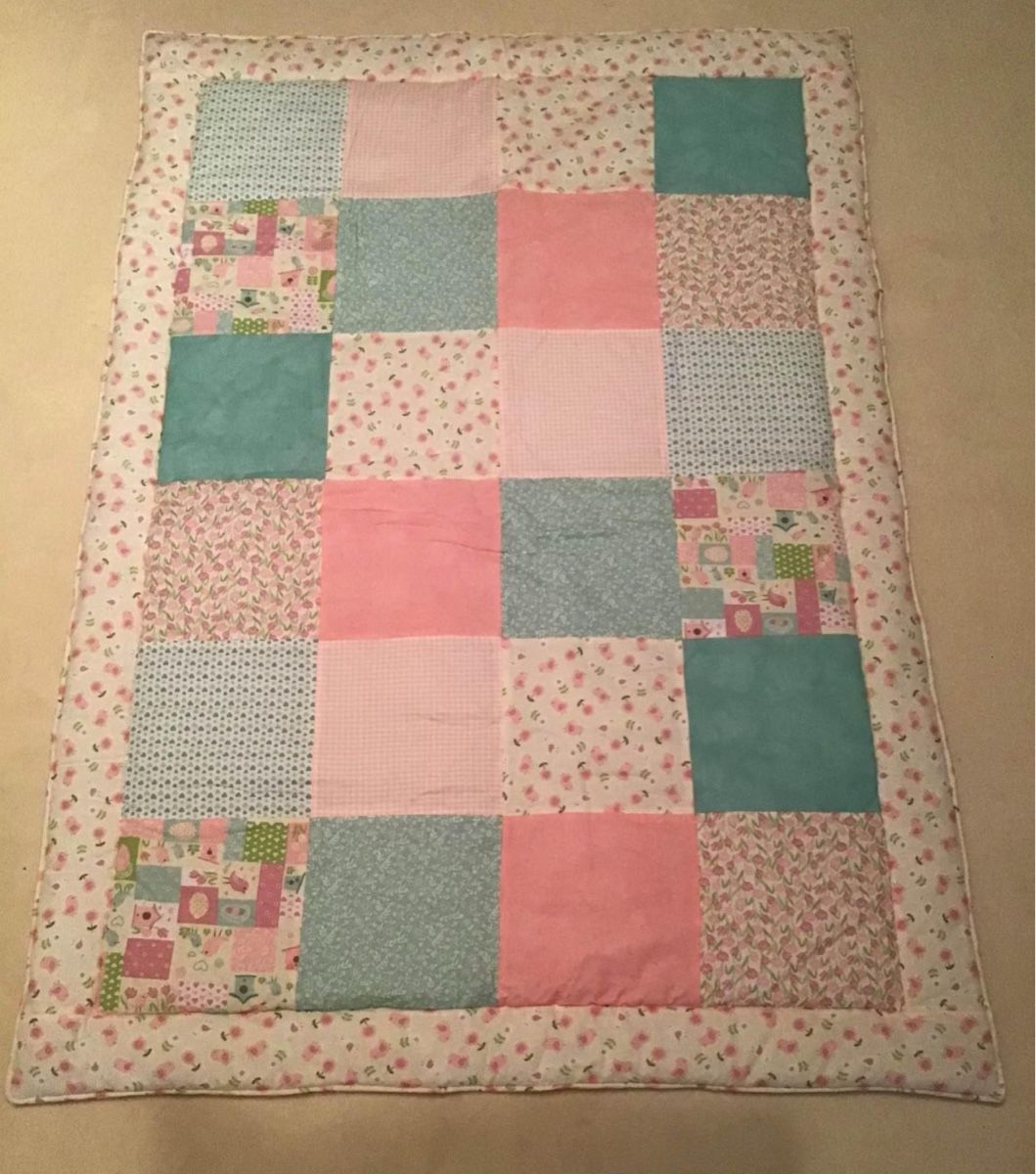 Coperte: Handgemachte Babydecke / Krabbeldecke Patchwork rosa neu – Nuovo (secondo la descrizione) da Buchs AG venduto da Dasmusstduhaben