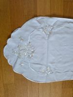 Tischdeckchen  Tischläufer weiss Leinen 38x96 cm zum Basteln