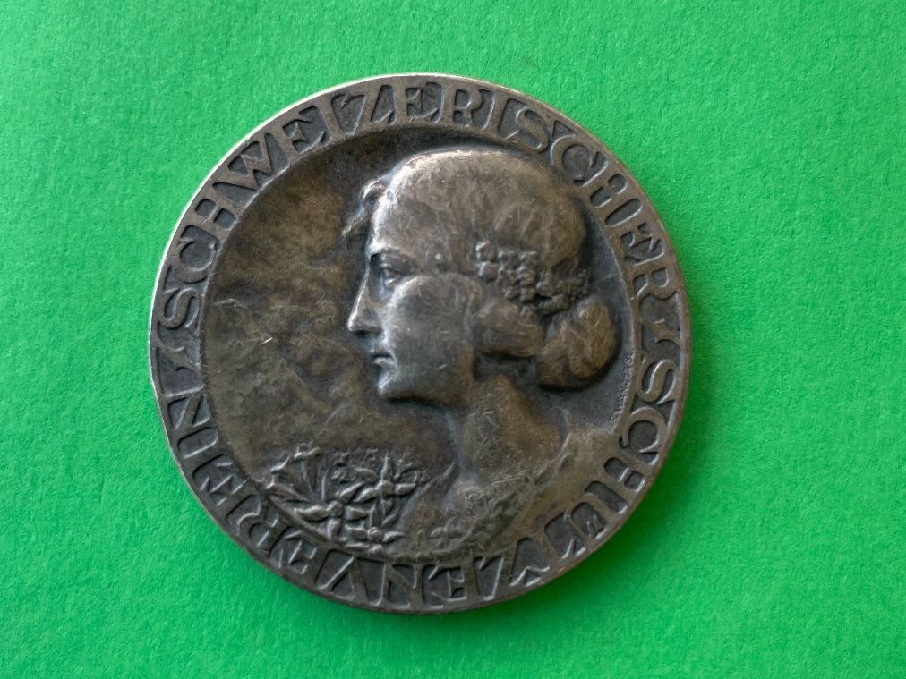 Medaglie: Schweizerische Schuetzenmedaille, Silber, im Etui – Usato da Bremgarten AG venduto da Schussi