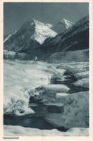 Antike Heimatland-Postkarte, Winterlandschaft Klosters 5/18