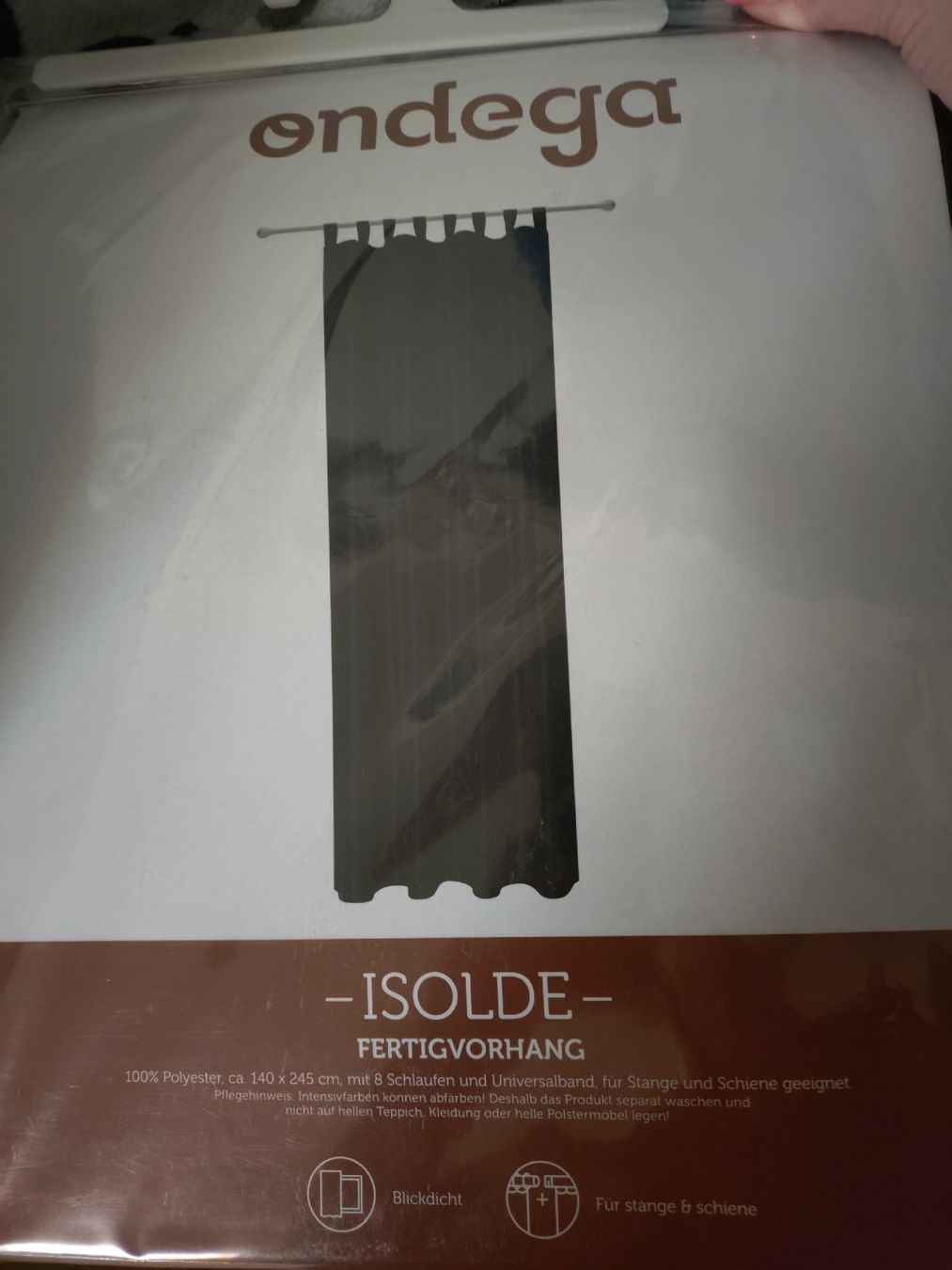 Tende: Vorhang Farbe Schwarz – Nuovo (secondo la descrizione) da Bremgarten AG venduto da irmscherastraH