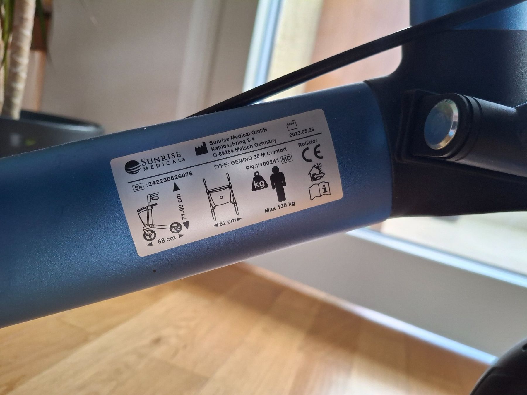 Ausili per la deambulazione: Rollator Gemino 30 saphire blau – Usato da Horw venduto da tomacin 3