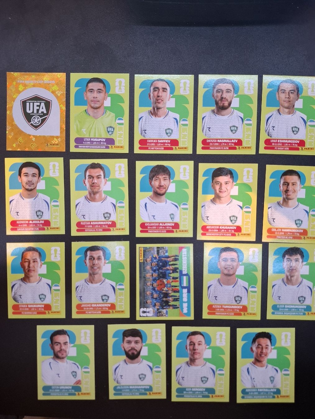 Panini Carte collezionabili: Panini 19 Sticker Usbekistan – Nuovo (secondo la descrizione) da Lieli venduto da Andrin.1901