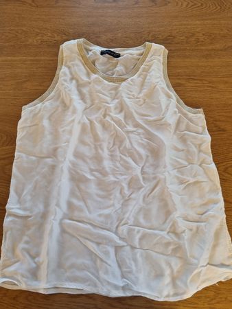 Top en soie et satin T.M
