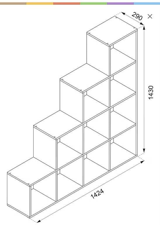 Scaffali: Treppenregal / Raumteiler – Usato da Hinwil venduto da dianaschopfer 4