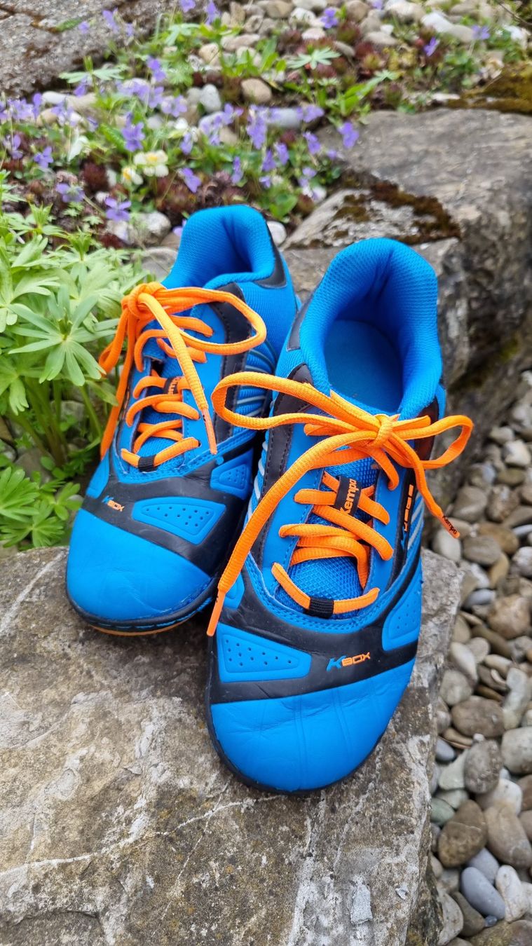 Schuhe für Jungen: Kempa Hallenschuh Kinder, blau – Gebraucht aus Wasen im Emmental von Reco74