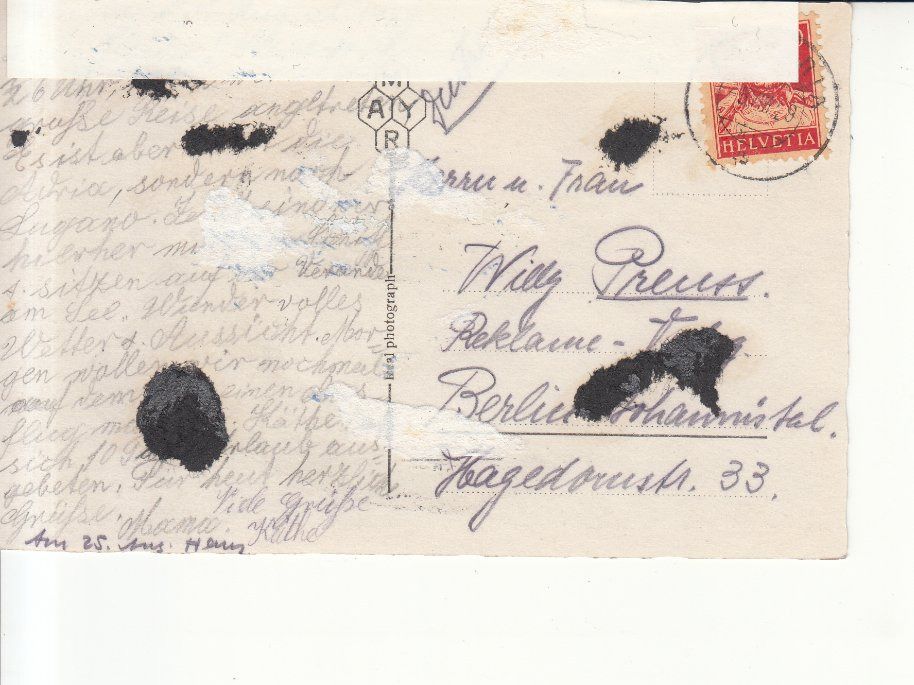 Cartoline postali: Gandria 1929 – Usato da Bürglen TG venduto da StampGraf 1