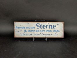 Sterne Metallschild