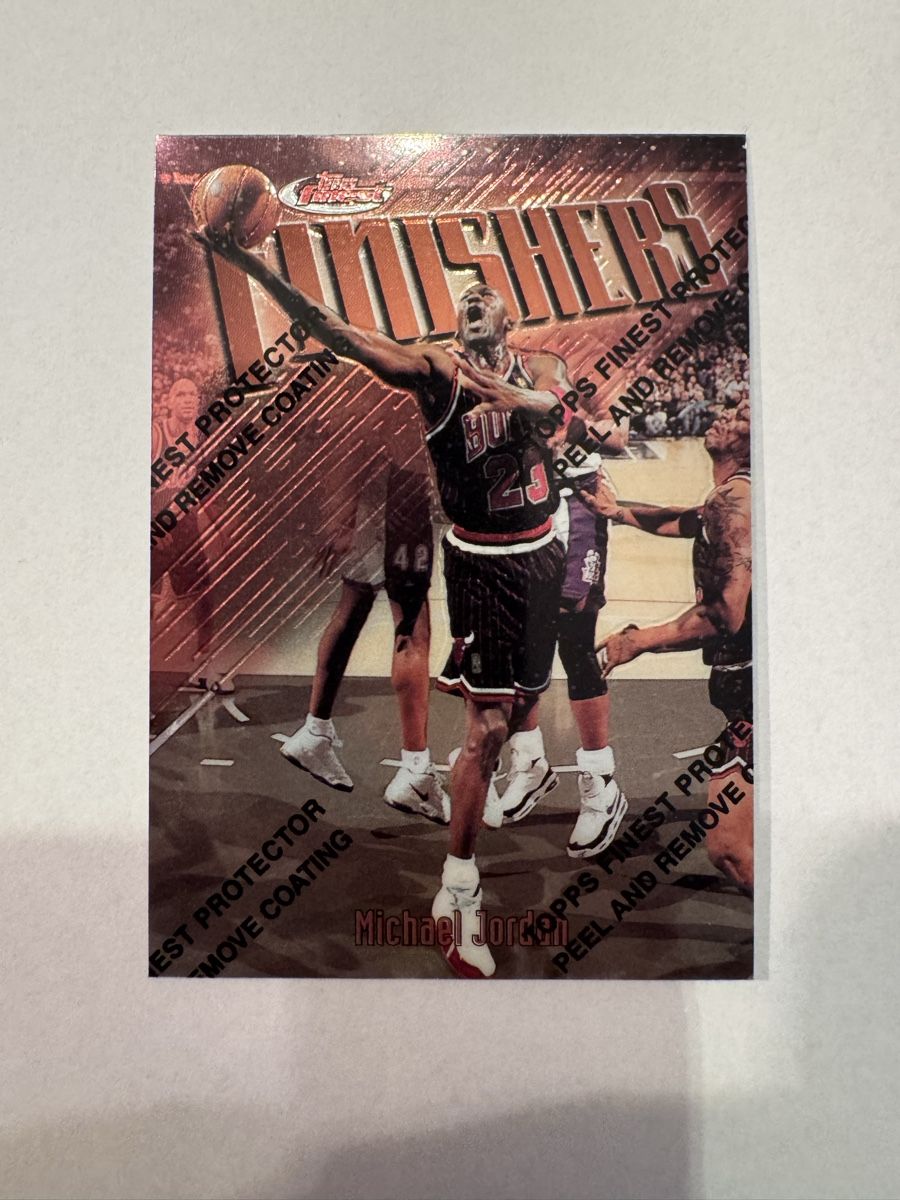 Michael Jordan 1997 Topps Finest Finishers Insert Unpeeled (Gebraucht ...