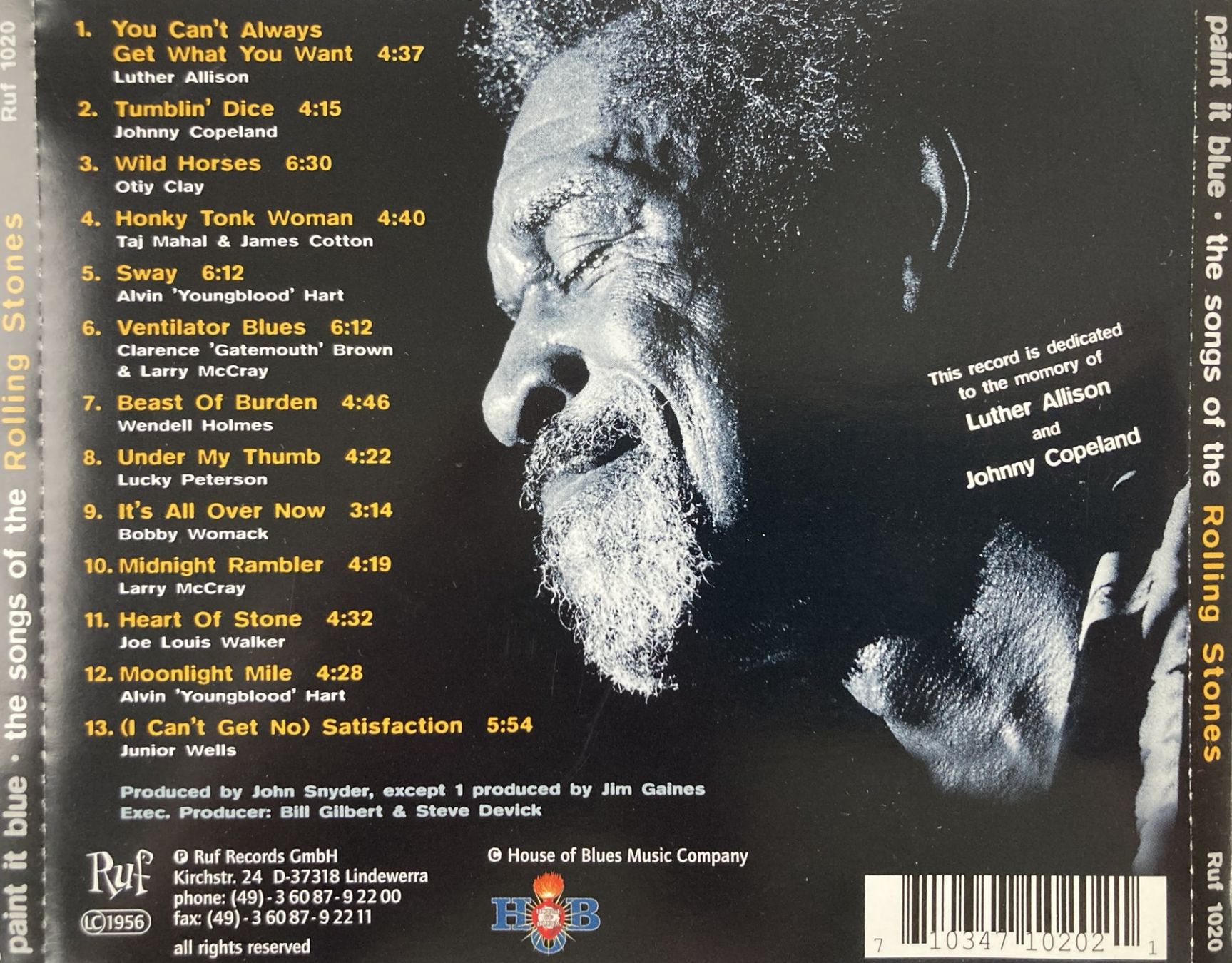 CD: VARIOUS ARTISTS / ROLLING STONES - PAINT IT BLUE – Usato da Bottens venduto da hotter-than-hell 1