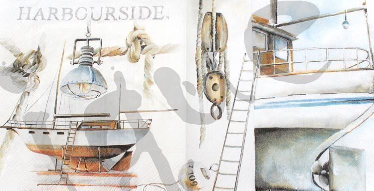 Serviettes: Serviette harbourside (1392) 2Stk. – Neuf (Voir description) à Schlatt TG par kreativ-atelier