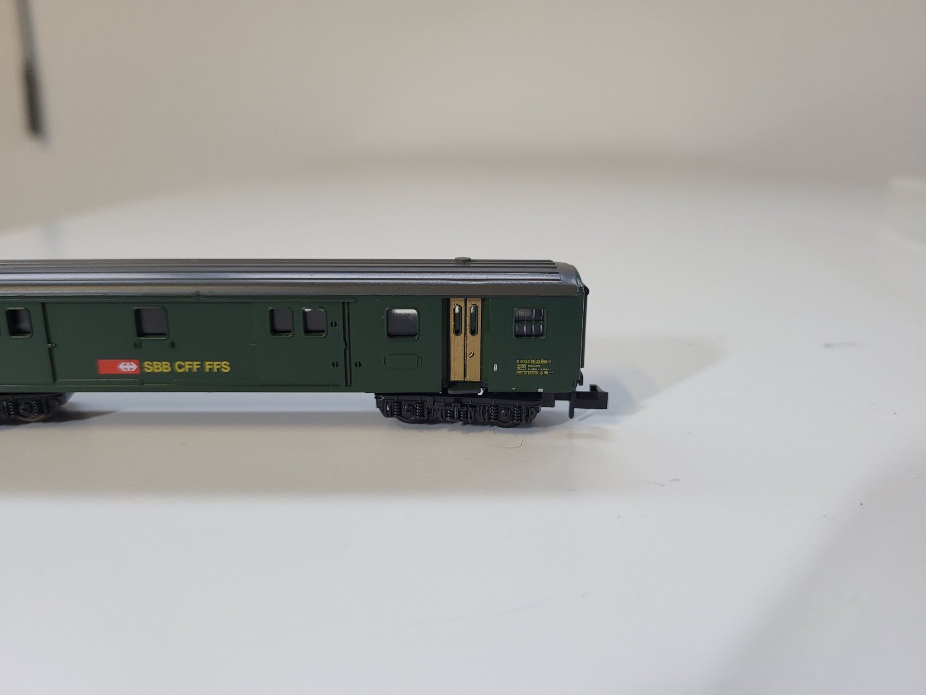 Trix Modellini di ferrovie: Minitrix 13362 SBB Gepäckwagen – Usato da Brügg BE venduto da POU-BELLE 3