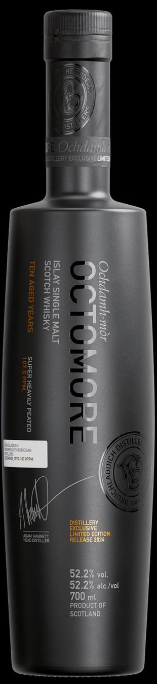 Octomore Bevande alcoliche: Bruichladdich Octomore 15.4 Ten Aged Years – Nuovo e nell'imballaggio originale da Deitingen venduto da Gold-Delikatessen