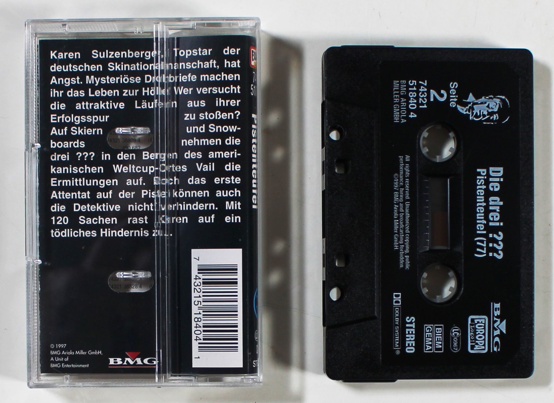 Cassettes audio: MC Die Drei Fragezeichen 77 - Pistenteufel – D'occasion à Brüttisellen par Collector-Corner 2