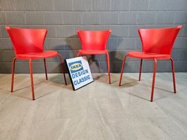 1998 IKEA Nicholai Wiig Hansen Chair, 3x Chair Stapelstuhl