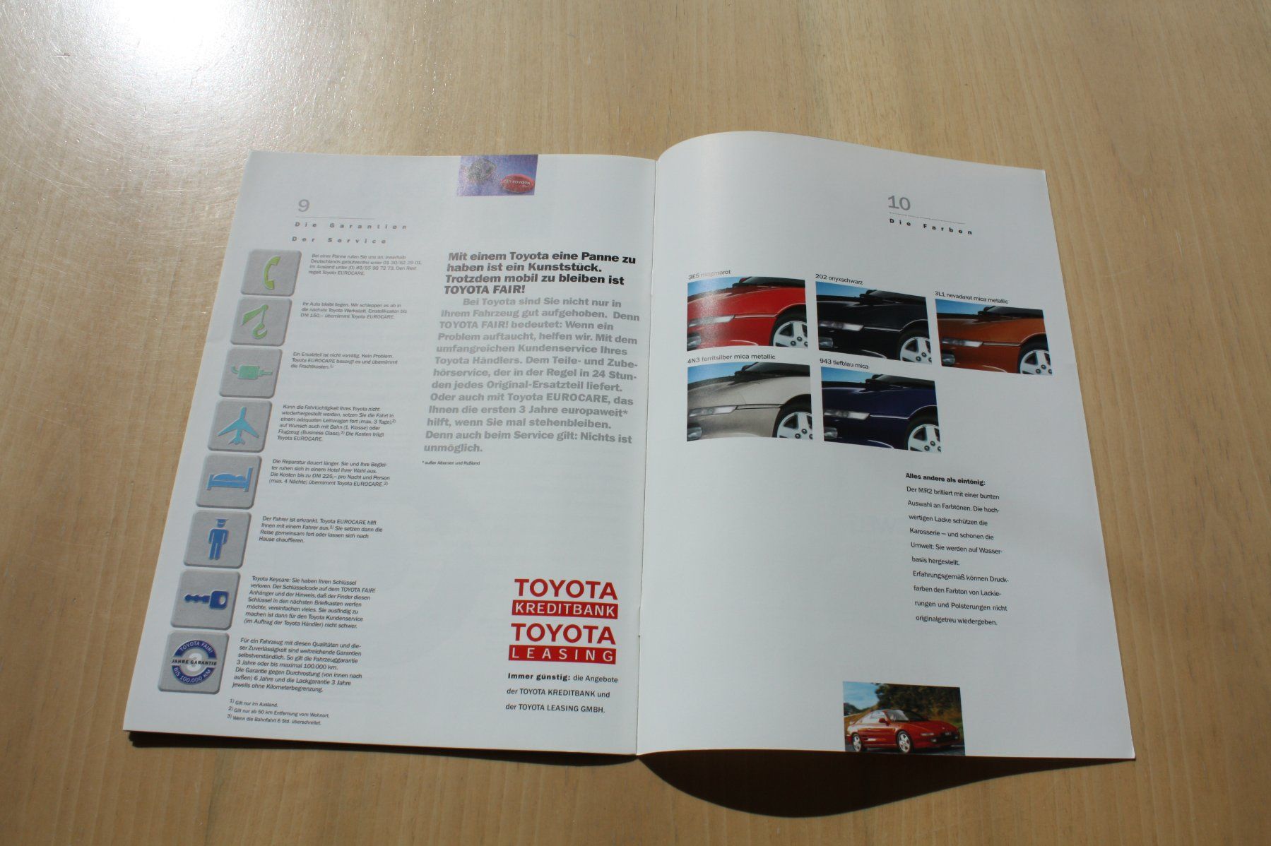 Toyota Documenti: Toyota MR2 Prospekt 3/1998 – Usato da Wikon venduto da erwin400 4